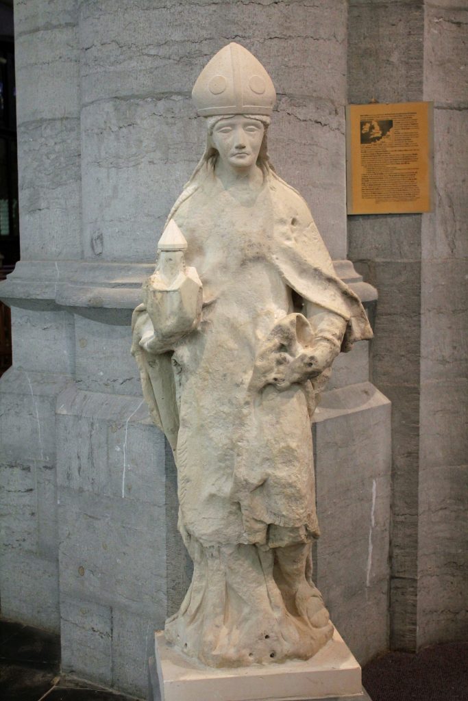 Une autre représentation de Saint-Feuillien à l'Eglise du Roeulx.